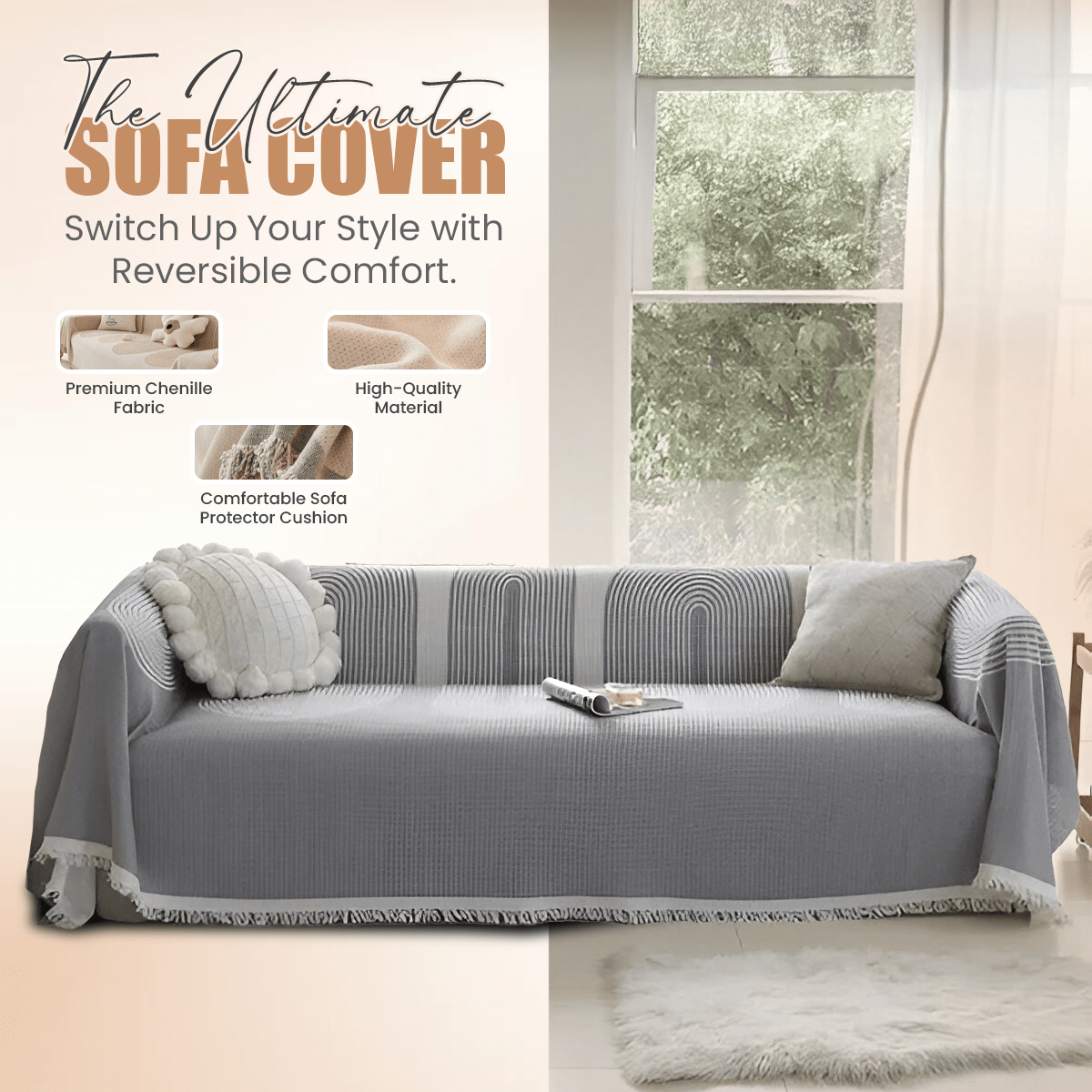 Double-Sided Sofa Cover